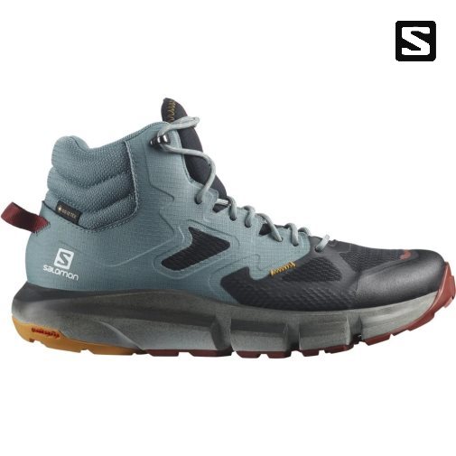 Salomon Predict Hike Stredne GTX Turisticka Obuv Panske Tyrkysové Čierne | SK 8NPQHI